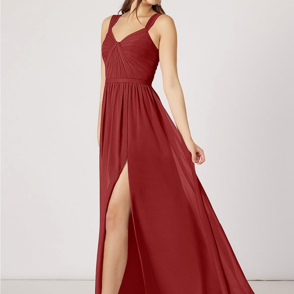 Azazie Evie Bridesmaid Dress- Rust Color
